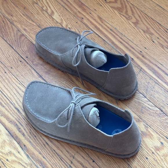 Birkenstock Utti Lace Suede Leather - Gray Taupe US12 Moccasin-inspired shoes main image 9